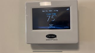 WHY DOES MY CARRIER INFINITY ELECTRIC HEAT CONSTANTLY RUN WITH HEAT PUMP? Simple solution.