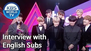 Interview with BTS (방탄소년단) [2019 KBS Song Festival / ENG / 2019.12.27]