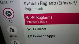 LG smart tv WEBOS internete nasıl bağlanır?  (WİFİ)