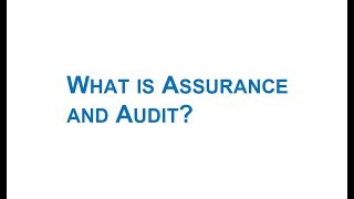 Audit and Assurance