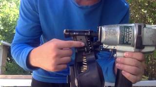 Instructional Video: Hitachi Powertools NV45AB2 7/8-Inch to 1-3/4-Inch Roofing Nailer