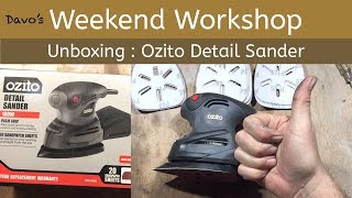 Unboxing Ozito DS2500 Detail Sander