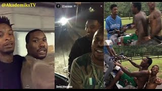 21 Savage goes off on Fans Making Jokes Because of Video of him Riding Dirt-bike with Meek Mill.