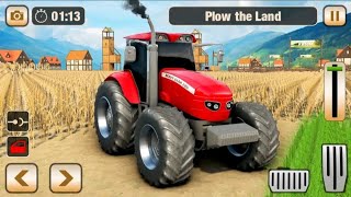 Real Tractor Driving Simulator 2021 - Grand Harvester Farming Game - Android Gameplay