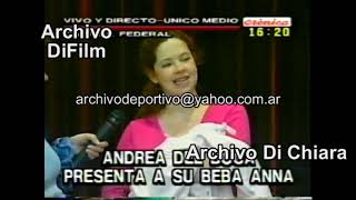 Andrea del Boca presenta a su hija Anna Chiara Biasotti - DiFilm (2000)