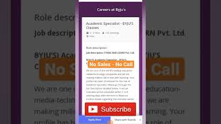 BYJU'S Hiring 🌟✅ Work From Home Salary - Rs.4.75 LPA #shorts #workfromhome