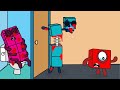 Numberblocks 5 Zombies Take Over the Bathroom, Octo is dead! - Numberblocks fanmade coloring story