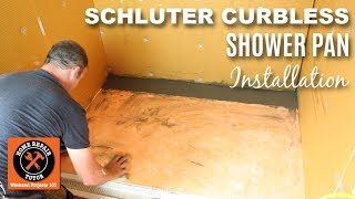 Curbless Shower Pan Installation: Schluter Curbless Shower (Part 3)