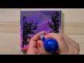 아크릴화 풍경 밤하늘그리기 미술 하늘을 그리는 쉬운 방법 acrylic painting for beginners 1