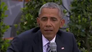 Barack Obama and Angela Merkel Speak in Berlin At Germany's Kirchentag in English