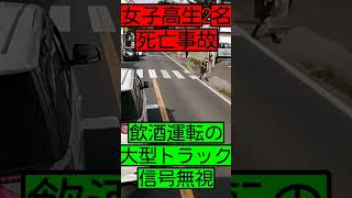 国道で女子高生の死亡事故…