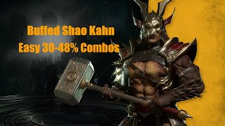 Mortal Kombat 11 - New Shao Kahn Buffs Basic Combos for Beginners!