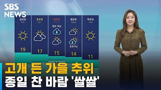 [날씨] 고개 든 가을 추위…종일 찬 바람 '서울 16도' / SBS