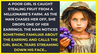 A poor girl is caught stealing fruit from a millionaire's farm. As the man chases her off, she...