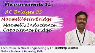 ME14 Maxwell Wein Bridge  or Maxwell's Inductance Capacitance Bridge