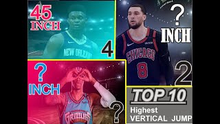 Top 10 Highest Vertical Jumps In The NBA MIX