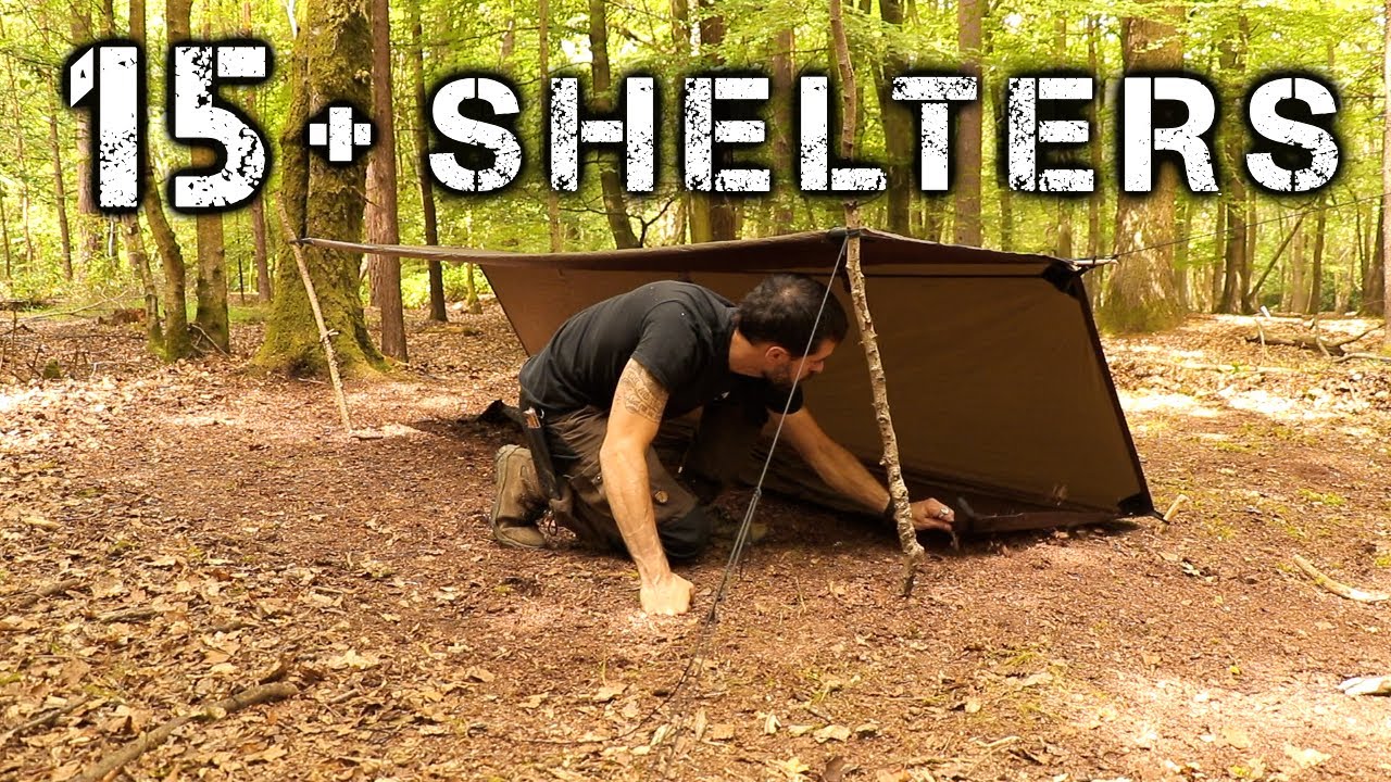 15 Shelters With A Tarp Camping Bushcraft Camping Alert