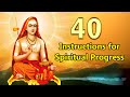 40 Instructions for Spiritual Progress by Adi Shankaracharya | Pravrajika Divyanandaprana