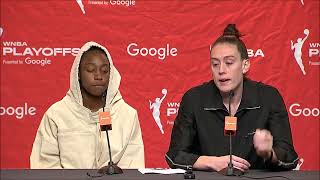Breanna Stewart Says Not Having Sue Bird Anymore Is Most Devastating Part Of Loss | WNBA Playoffs