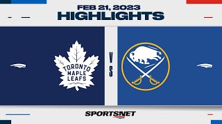 NHL Highlights | Leafs vs. Sabres - February 21, 2023