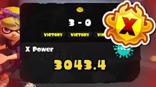 REACHING 3000 X POWER IN SPLATOON 3 X RANK!