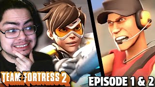 THE BATTLE OF BOTH RIVALS | Overwatch vs. Team Fortress 2 Reaction [Episode 1 \u0026 2]