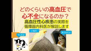 どのくらいの高血圧で心不全になるのか？(高血圧性心疾患の実際を心不全基礎から循環器内科医が解説します)