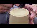 【japanese traditional crafts】 making slim mug 【陶芸】スリムマグカップの制作