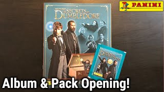 Album & Pack Opening! - Panini Fantastic Beasts the Secrets of Dumbledore Sticker Collection!