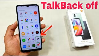 Redmi A2 Talkback Off Kaise Kare | How To Disable Talkback Redmi A2 | Talkback Problem Solve |