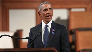 'America was built by John Lewises,' says former U.S. president Barack Obama in a eulogy