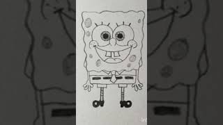 تعلم الرسم | رسم سبونج بوب خطوة بخطوة #رسم_سهل_للاطفال #easydrawing #artforkids #spongebob