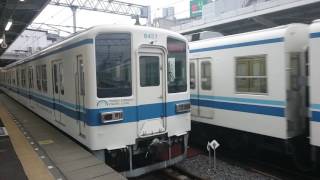 東武8000系 8164F普通大宮行き 岩槻駅発車