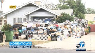 Shocking mess outside Koreatown home has been issue for years | ABC7