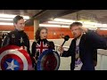 Cherry Speaks To Captain America And Captain Carter At Comic Con