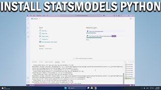 How To Install Statsmodels for Python in VS Code