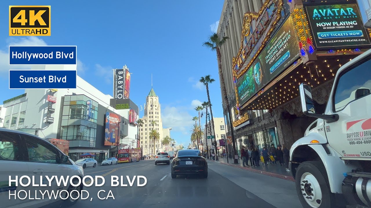 [4K] Driving Down Famous Sunset Strip, Hollywood Blvd. In Beverly Hills ...