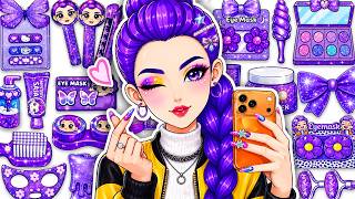 Paper DIY๐Rumi Hair Care Skincare + Makeup ASMR +Colorful Fashion ๐Kpop Demon Hunters Mystery | Tana