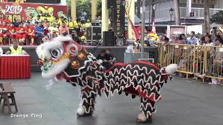 新加坡龍聖武術龍獅院 at Kreta Ayer Square. 1 January 2019