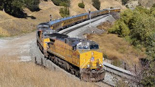 [4K] Union Pacific's Office Car Special Train through the Tehachapi Pass! Caliente-Palmdale