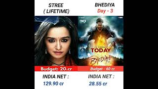 Bhediya vs Stree movie box office collection comparison🇮🇳#shorts