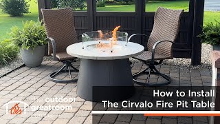 How to Install the Cirvalo Round Gas Fire Pit Table