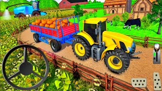 Real Tractor Driving Simulator - New Farming Games Android Gameplay