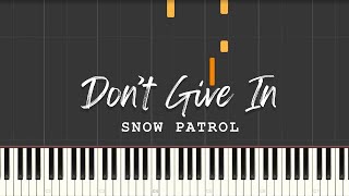 Don't Give In Synthesia Tutorial