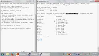 3.8 To char function with dates and numbers