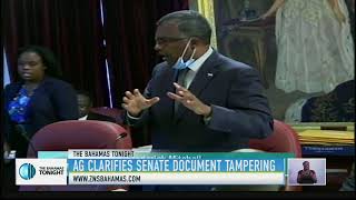 A.G CLARIFIES SENATE DOCUMENT TAMPERING