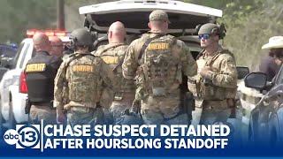 Authorities looking for suspect on Brazoria County property after motorcycle chase