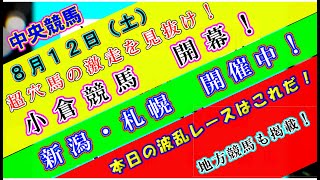 【競馬予想】競馬波乱予報　８月１２日（土）　中央競馬＆地方競馬　全レース予想！