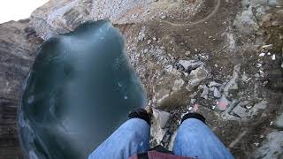 UNCUT - 45 meters quarry BASE jump