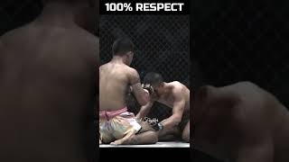 💯% Respect between two boys in the ring during a fight